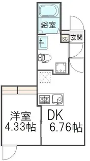 ヴランドール葛西【1階】の間取り