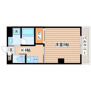ロックウェル石名坂【2階】の間取り