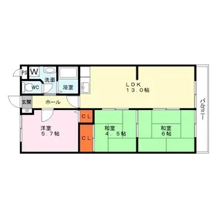 サンクリエート【1階】の間取り