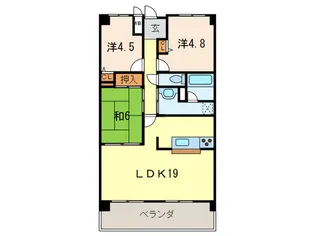 第二寿楽アビタシオン【2階】の間取り