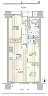 プレサンスグラン福島【11階】の間取り