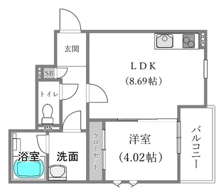 TOMORIE M2【2階】の間取り