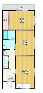 グリーンハイツ栄【2階】の間取り