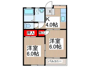 ハイツウェルトIIの間取り