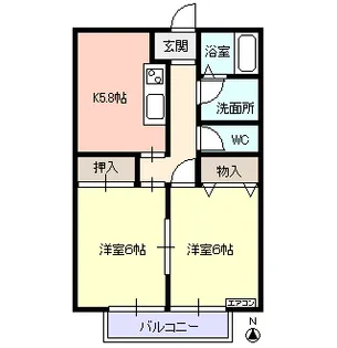 アストンコラージュ【1階】の間取り
