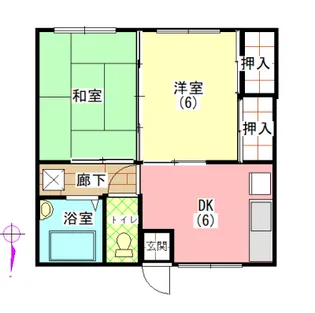 サンパレスくどう【1階】の間取り