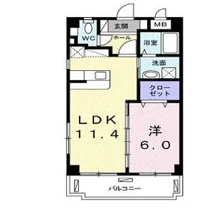 サンリット【1階】の間取り