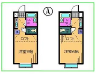 ミヤハウス6号棟【2階】の間取り