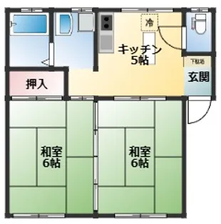 司ハイツ【2階】の間取り