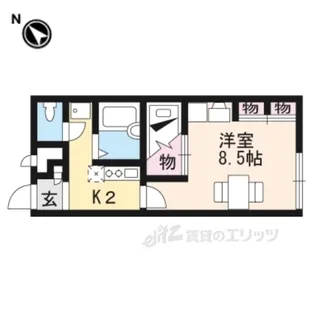 レオパレスメゾンこなん2【2階】の間取り