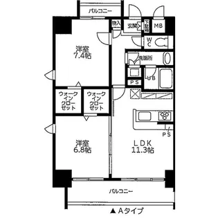 モラリエ金山【9階】の間取り