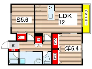 Luca A【1階】の間取り