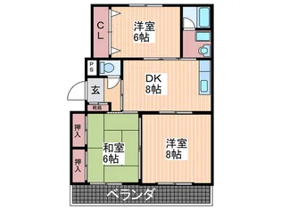 メゾン森川【2階】の間取り
