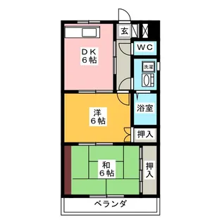 菊香荘新館【2階】の間取り