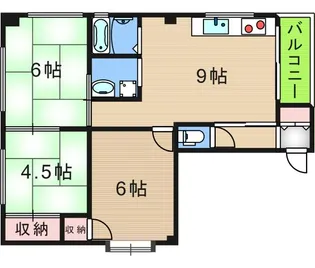 カトレヤ【4階】の間取り
