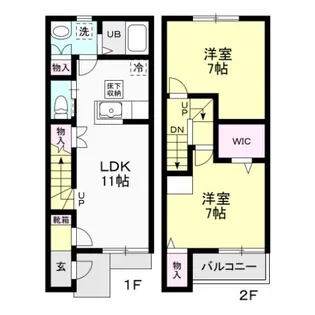 サザンクロス阿見 IIIの間取り