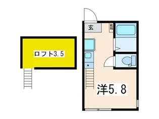Roe 弥生台【2階】の間取り