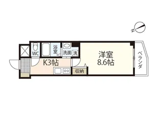 コニーアパートメント.【1階】の間取り