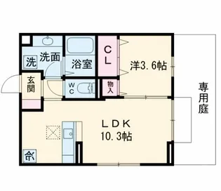 Fuga清納【1階】の間取り