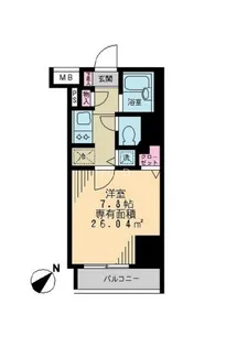 アーク銀座京橋【6階】の間取り