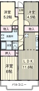 ロイヤルヴィレッヂ【3階】の間取り