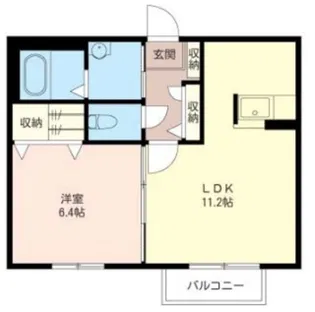 リリーガーデン二番館【1階】の間取り