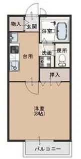 グレース高須【1階】の間取り