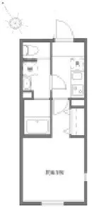 セレヌコート大山【1階】の間取り