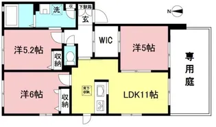 Heimstaetteすずな【1階】の間取り