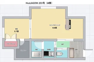 HusLAGOM【2階】の間取り