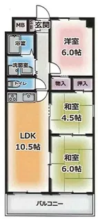 エクセル東加古川壱番館【3階】の間取り