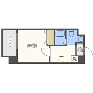 Marks難波南【9階】の間取り