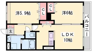 トゥルーハート・ヤスタ【1階】の間取り