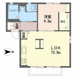T クレマチス 新保【2階】の間取り