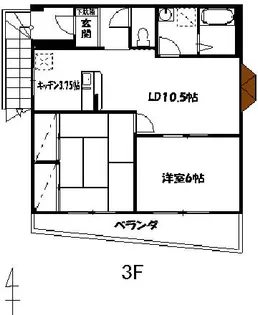 石川ビル【3階】の間取り