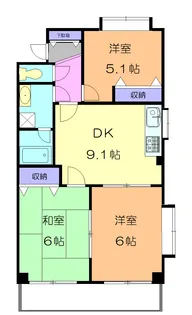 エミネンス本太【3階】の間取り