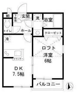 レピハイム【2階】の間取り