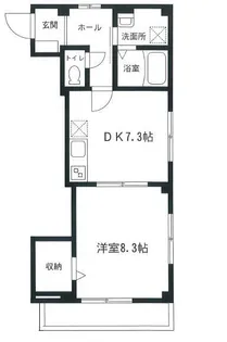 アベニュー大口【3階】の間取り