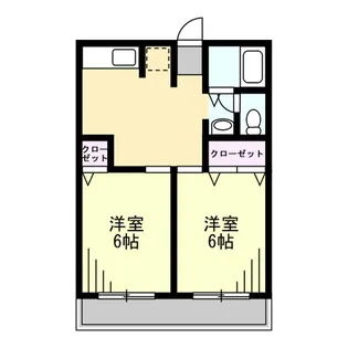 ミヤビハイツ【2階】の間取り