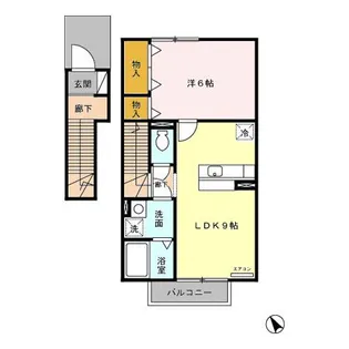 グリーン那須 B【2階】の間取り