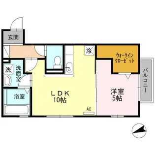 fontana(フォンターナ)【2階】の間取り