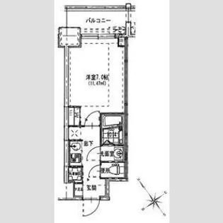 S-RESIDENCE都島【7階】の間取り