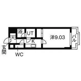 パレ・ミレニアム【1階】の間取り