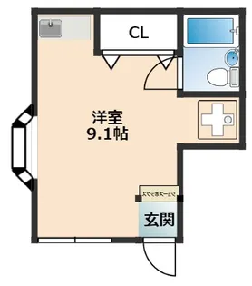 シーコーポ【1階】の間取り