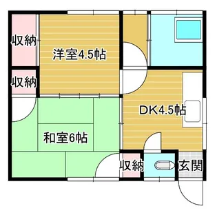 新潟県見附市本町2【アパート】の間取り