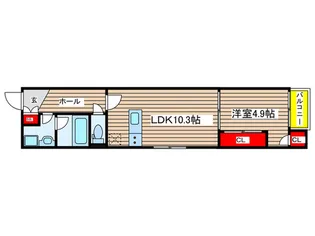 Zecca栄生【1階】の間取り