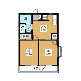 ボナールオカダII【1階】の間取り