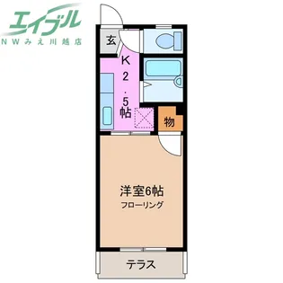 フォーブル東山【1階】の間取り