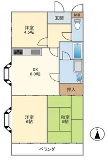 新生マンション【1階】の間取り