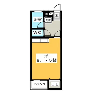 エクセル・ユキ【1階】の間取り